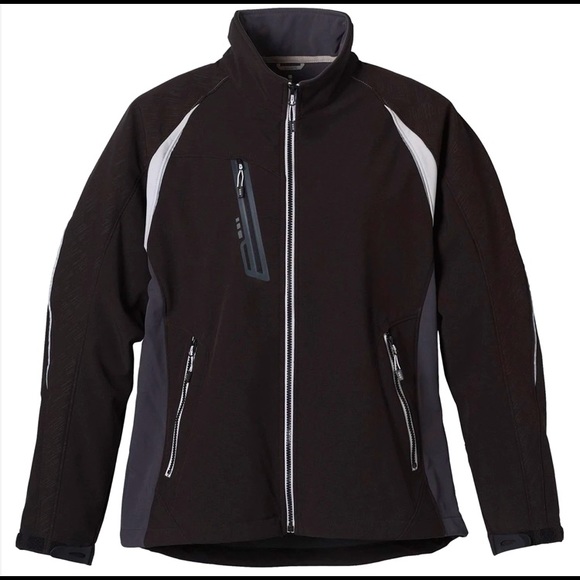 Women's Black/Grey/Sliver Softshell Jacket - Picture 1 of 4